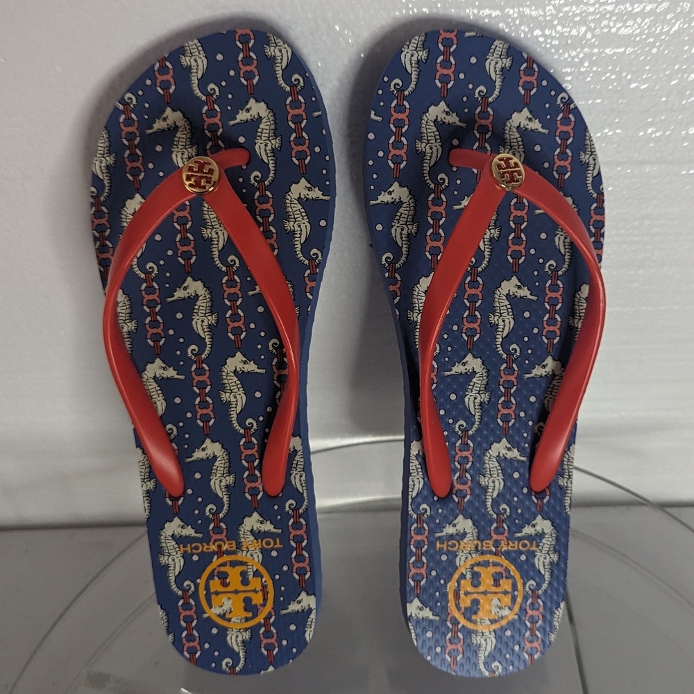 Tory Burch Flip Flops (Seahorse)